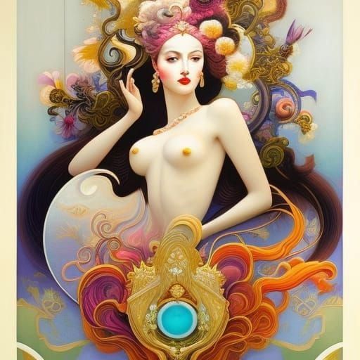 Beautiful Amazing Lady - Pop Surrealism Masterpiece by James...