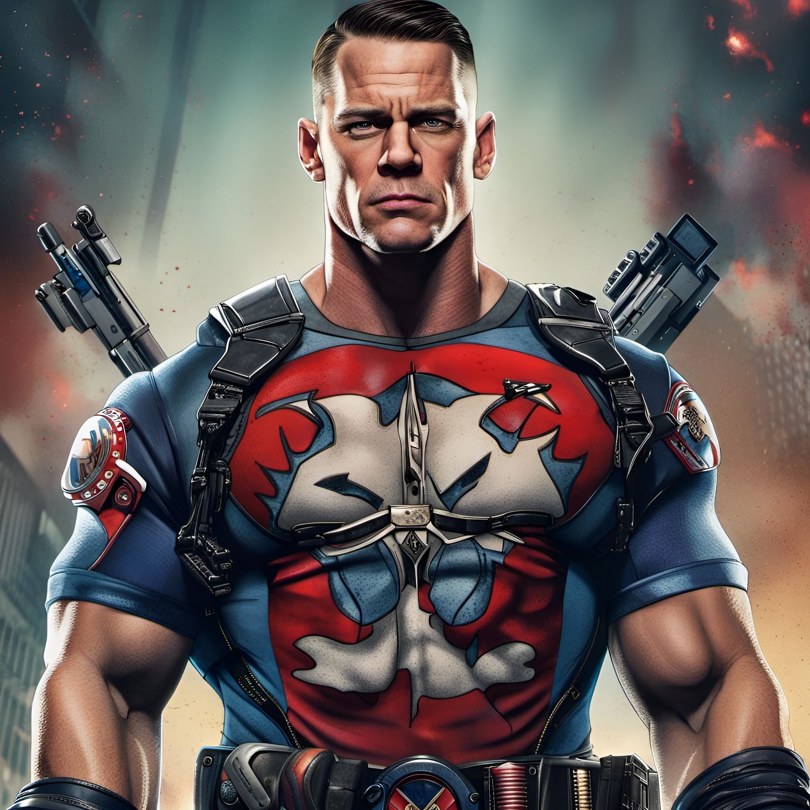 John Cena as the Peacemaker - AI Generated Artwork - NightCafe Creator