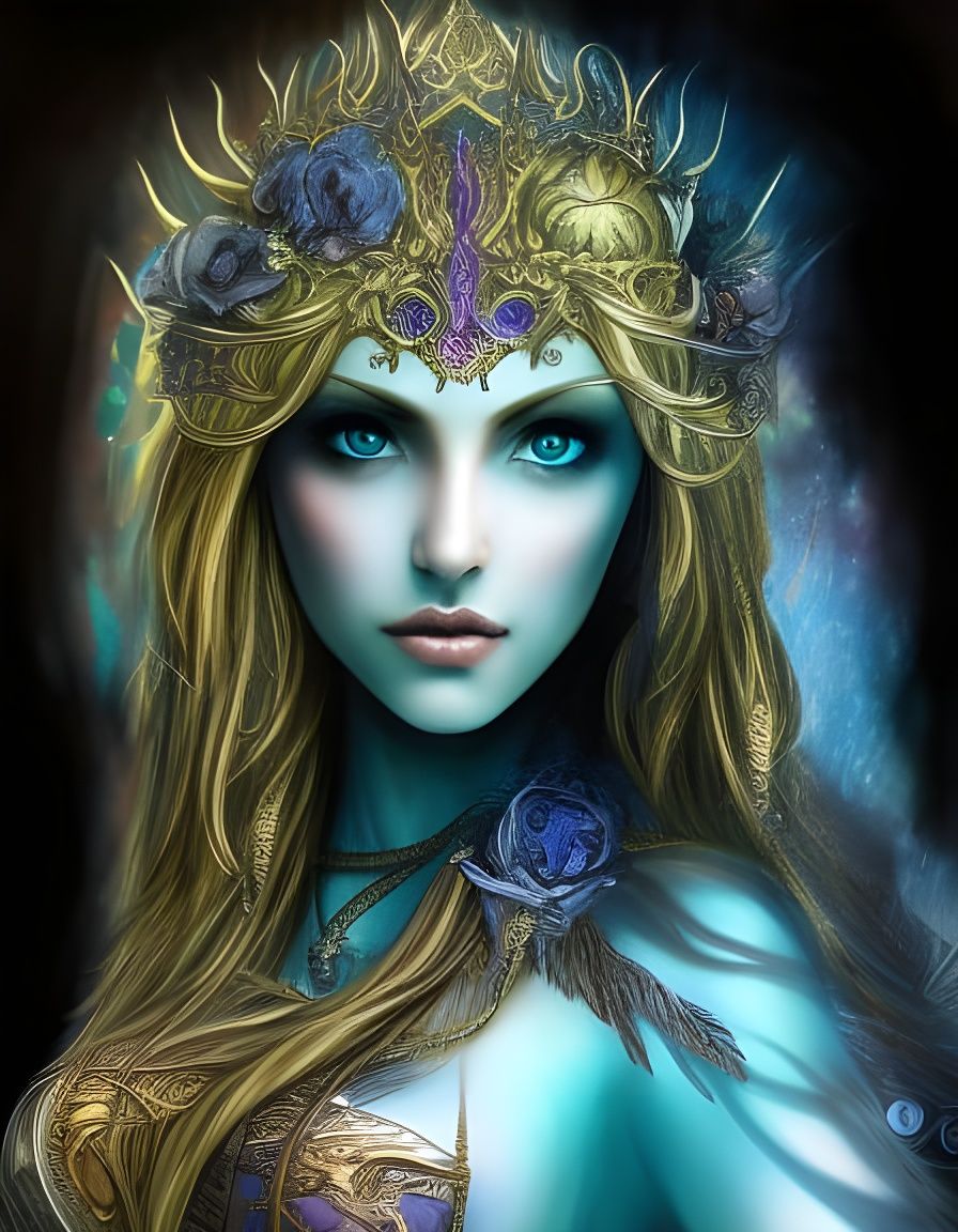 Blue Fire AI Generated Artwork NightCafe Creator