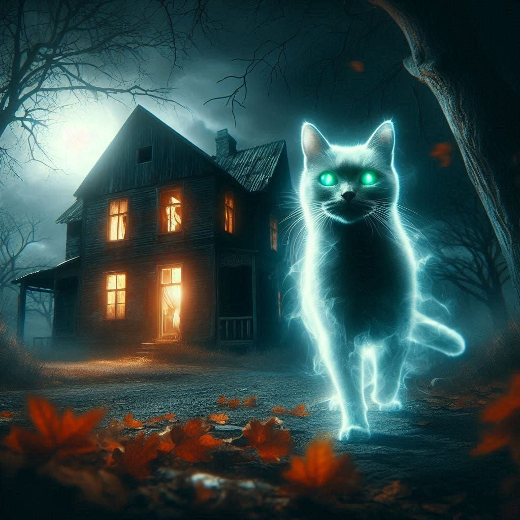 "What do you mean, haunted? there's just me."