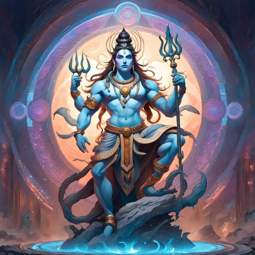 Shiva God - AI Generated Artwork - NightCafe Creator