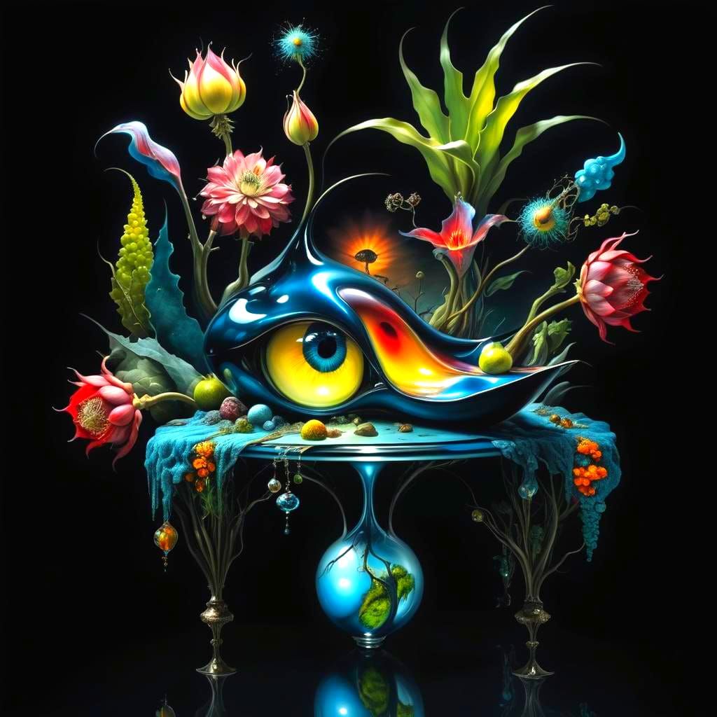 Surreal Landscape in Fantastic Realism Style