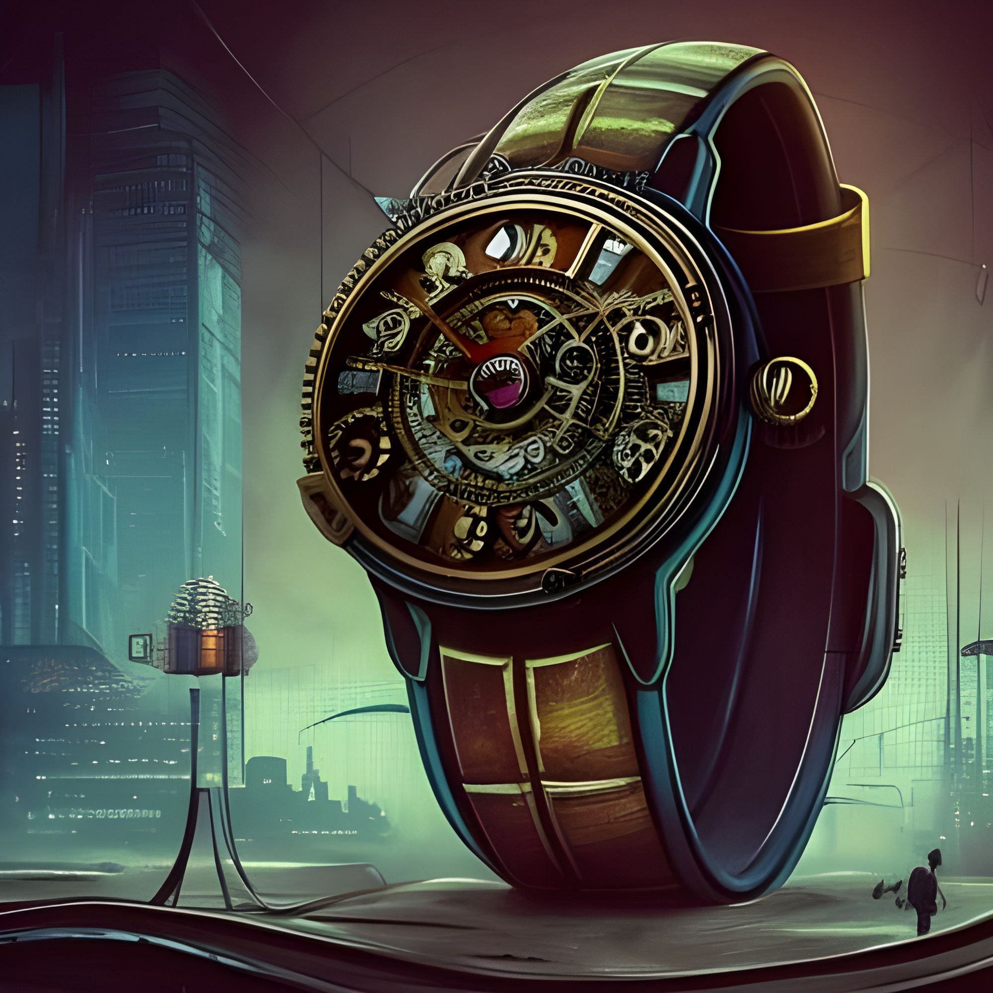 Montre steampunk AI Generated Artwork NightCafe Creator