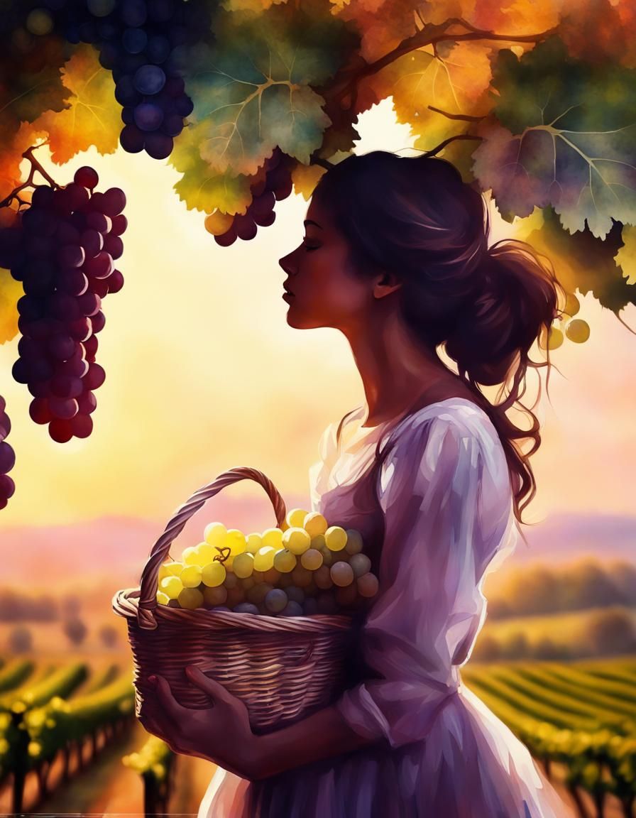 Grape harvest - AI Generated Artwork - NightCafe Creator