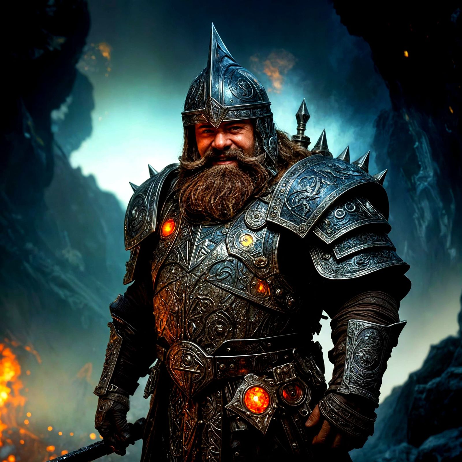Bryn, Dwarf Paladin. The Smiling Saviour of Gort's Rift  by @Forged Anew