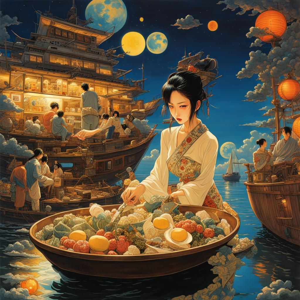 Floating Kitchen  by @Relaxing Kiwi