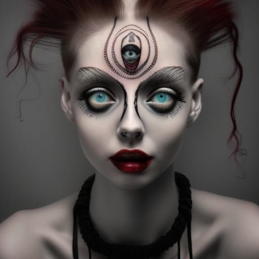 Third eye - multiverse portrait series - AI Generated Artwork ...