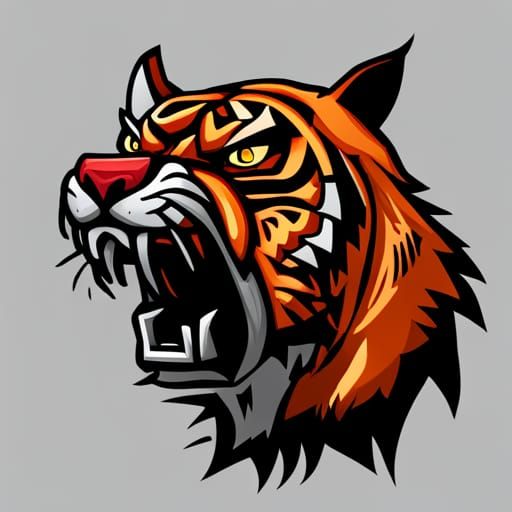 Tiger Logo. Black Vector & Photo (Free Trial) | Bigstock