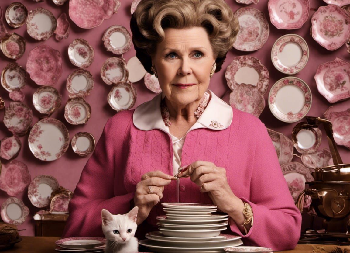 Friday Flop: Dolores Umbridge and her Kitty Plates 