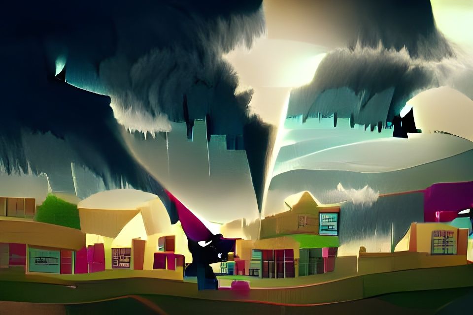 A big tornado