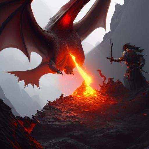 Dragon Slayer - AI Generated Artwork - NightCafe Creator