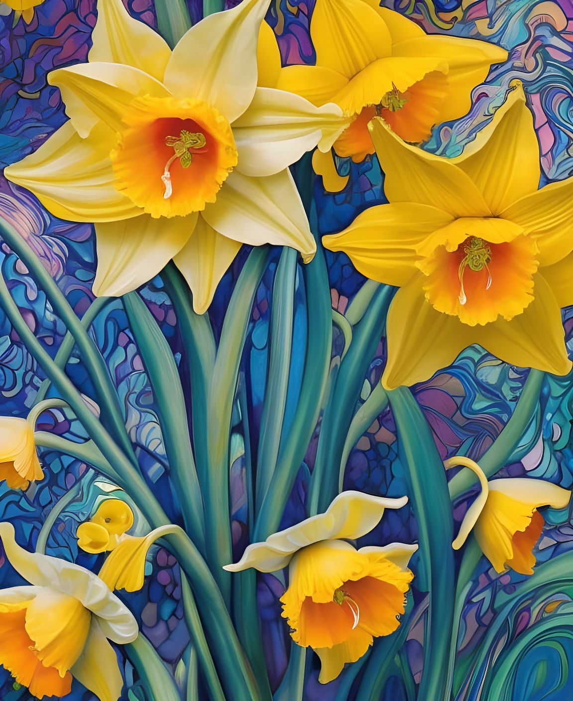 Daffodilly-dallying  by @Art of Art