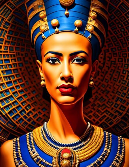 Queen Nefertiti - AI Generated Artwork - NightCafe Creator