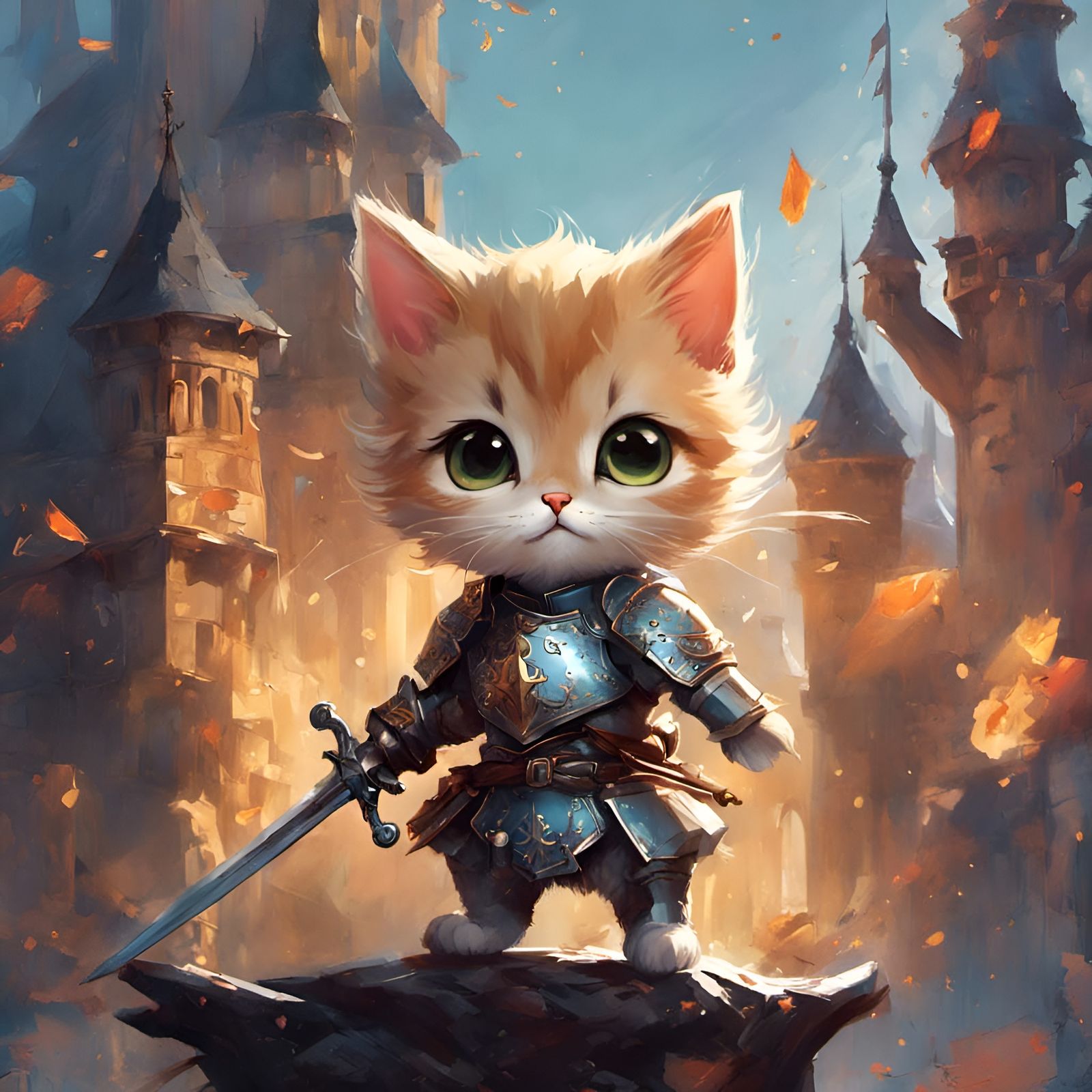 Heroic Kitten Knight