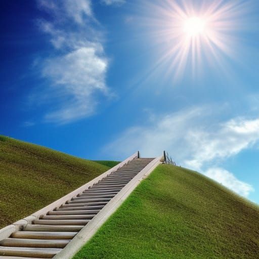Overly elaborate hiking stairs