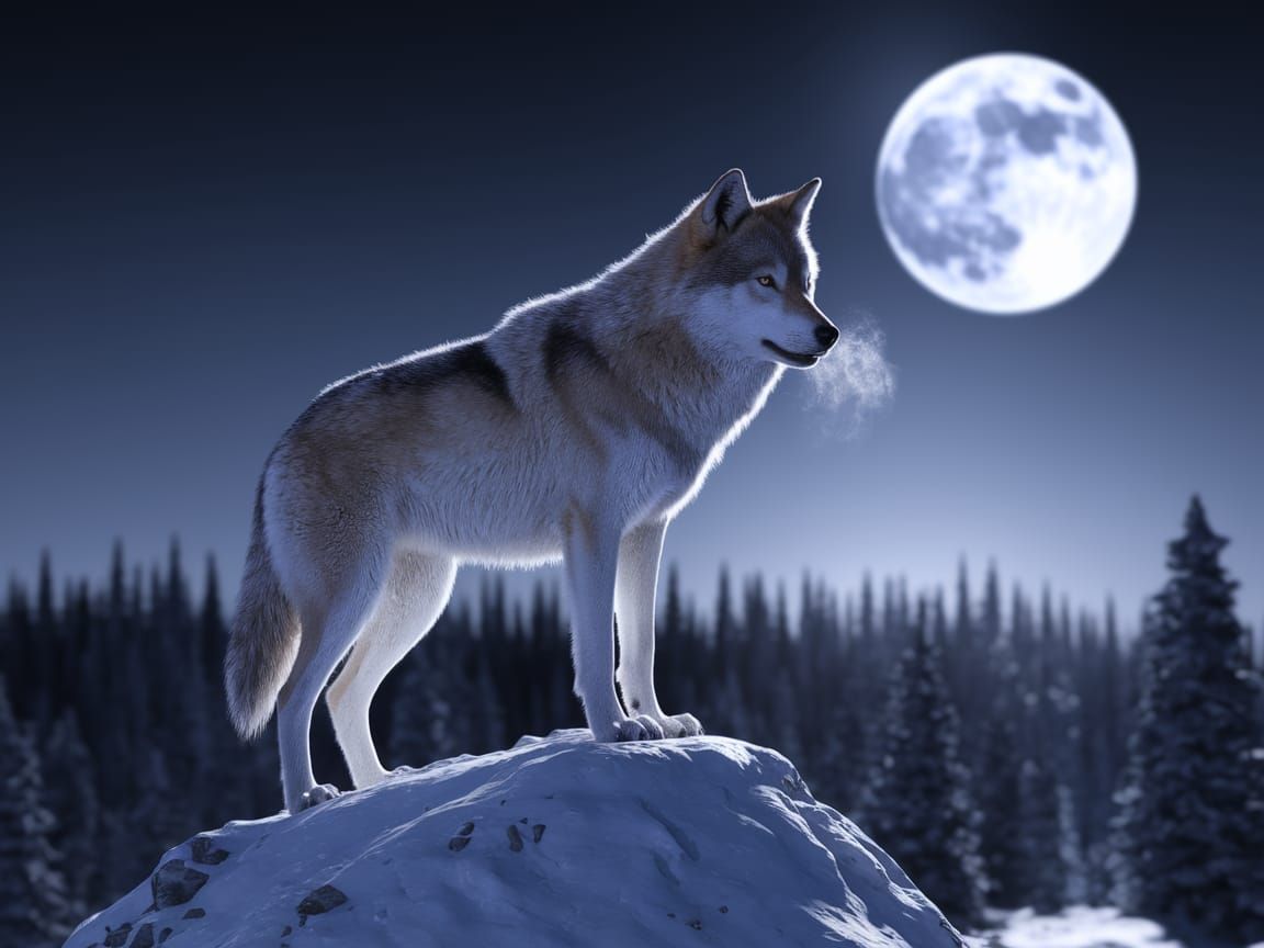 Cold moon  by @Jane Jay