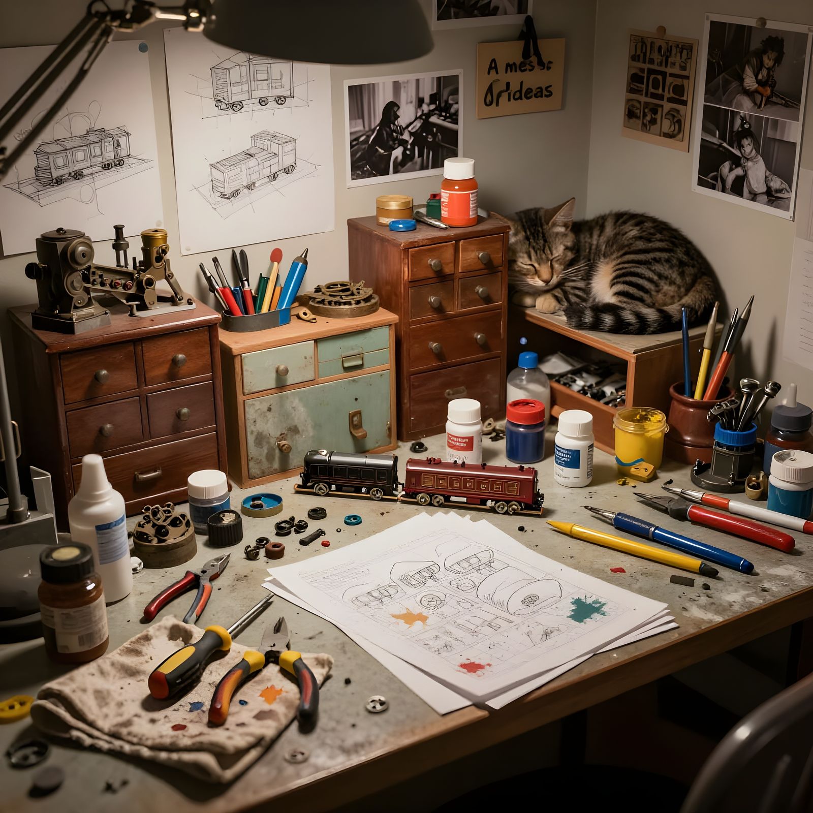 Always fixing things  by @Tiny Pearl Cat