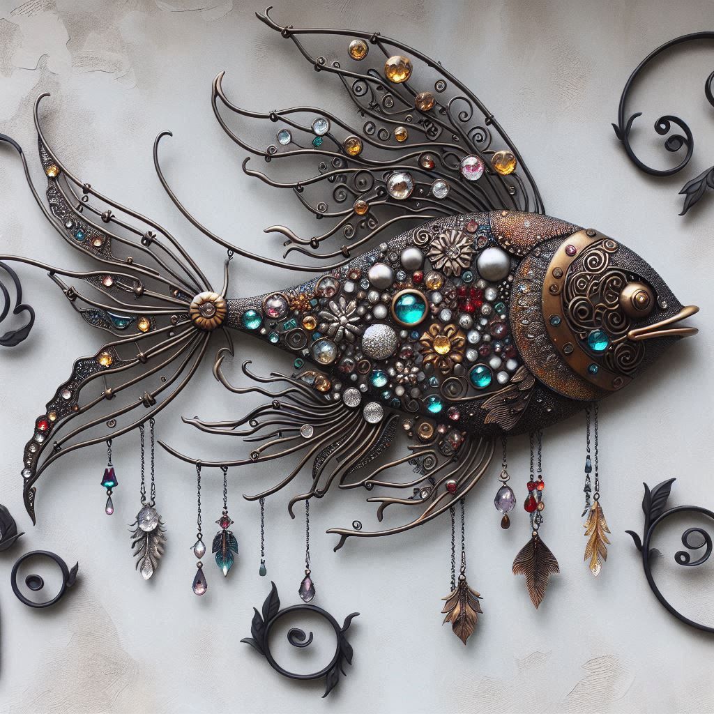 Iron Angelfish w/ Gemstones 1