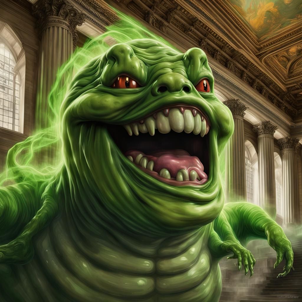 Slimer Art 3 - AI Generated Artwork - NightCafe Creator