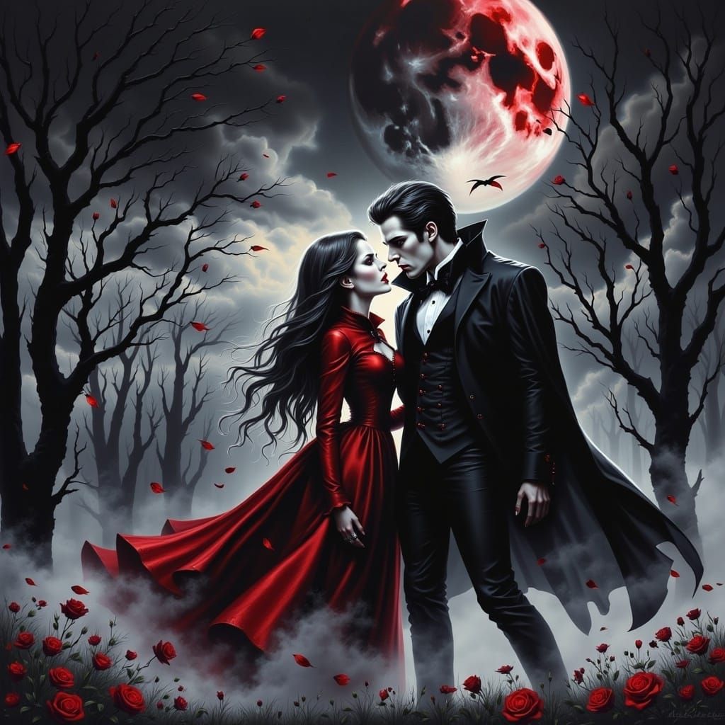 <lora:GothicVampireFlux:1.0> 