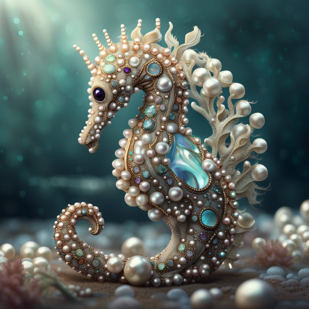 Delicate seahorse
