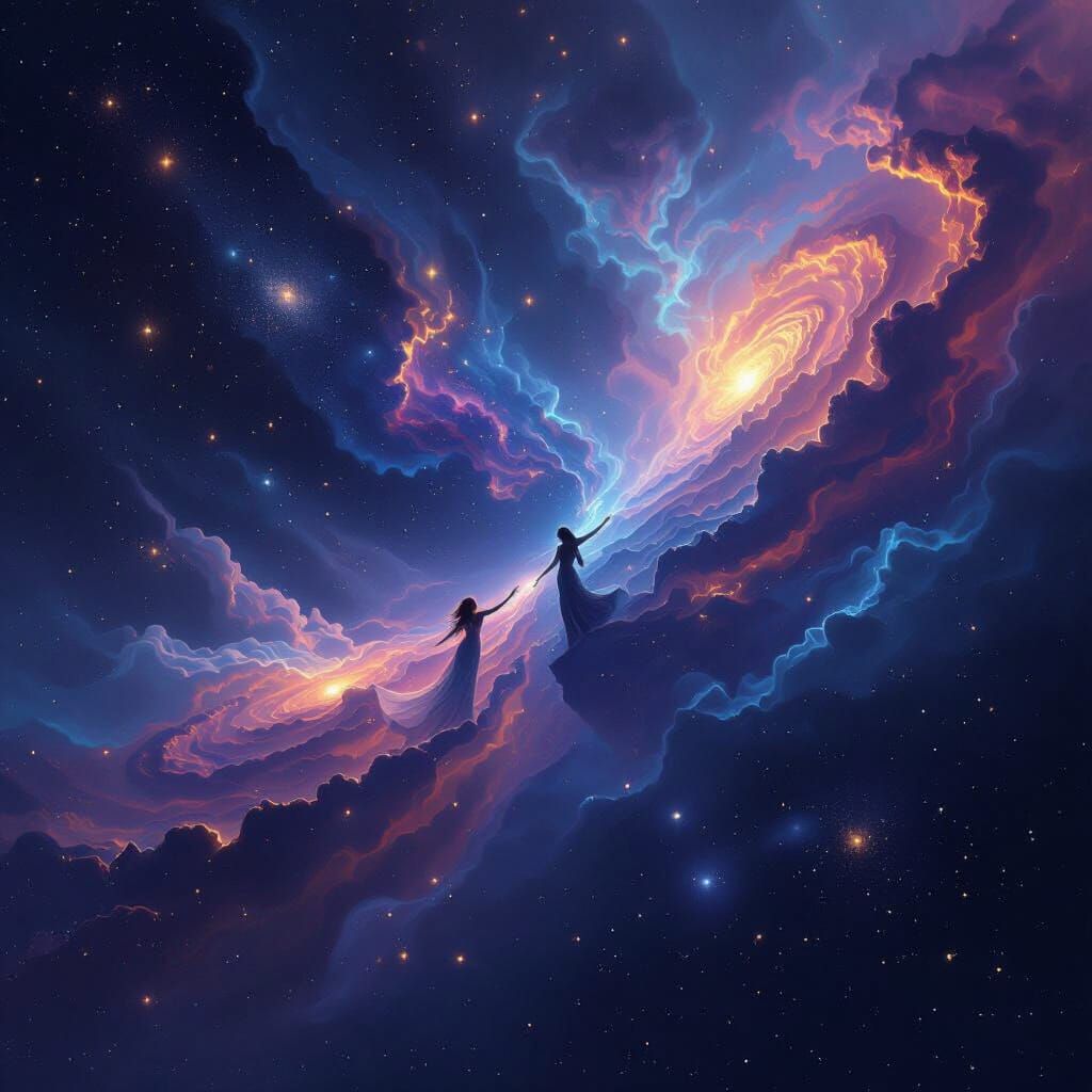 The union of universes through love — time, separation