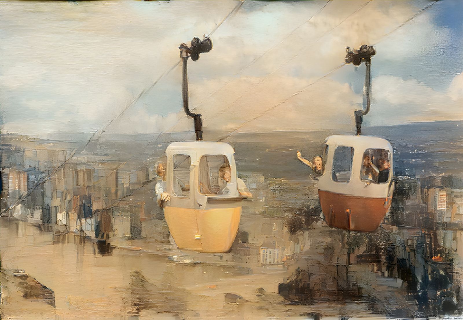 Namur cable car of the 60s