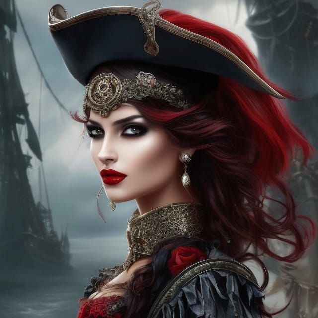 beautiful pirate girl - AI Generated Artwork - NightCafe Creator