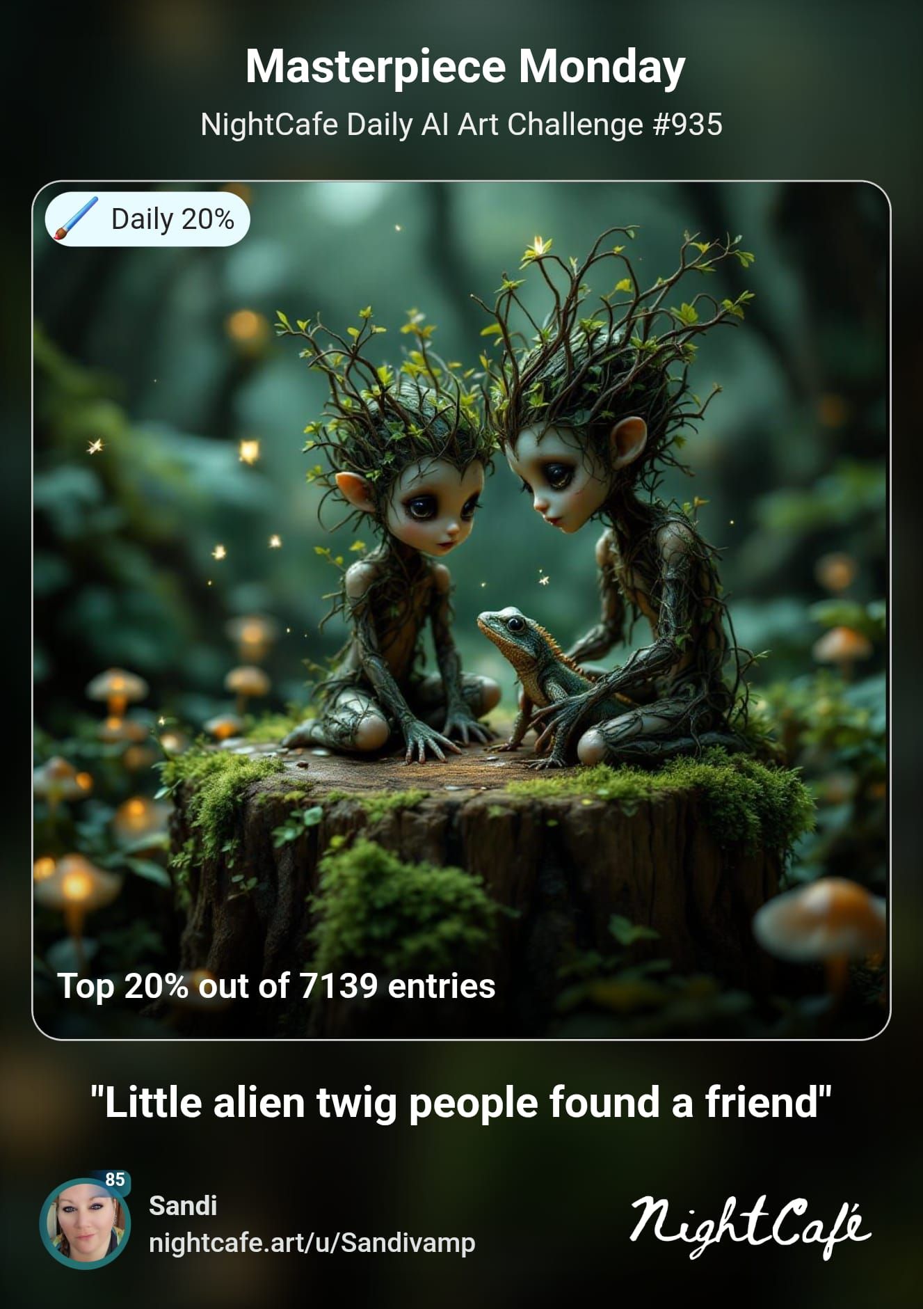 Little Alien twig folk