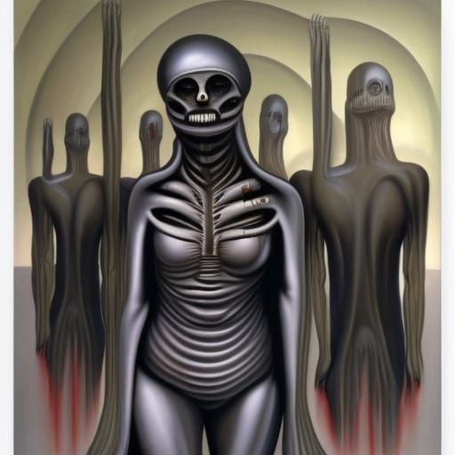 Welcome to Earth painted by HR Giger - AI Generated Artwork - NightCafe ...