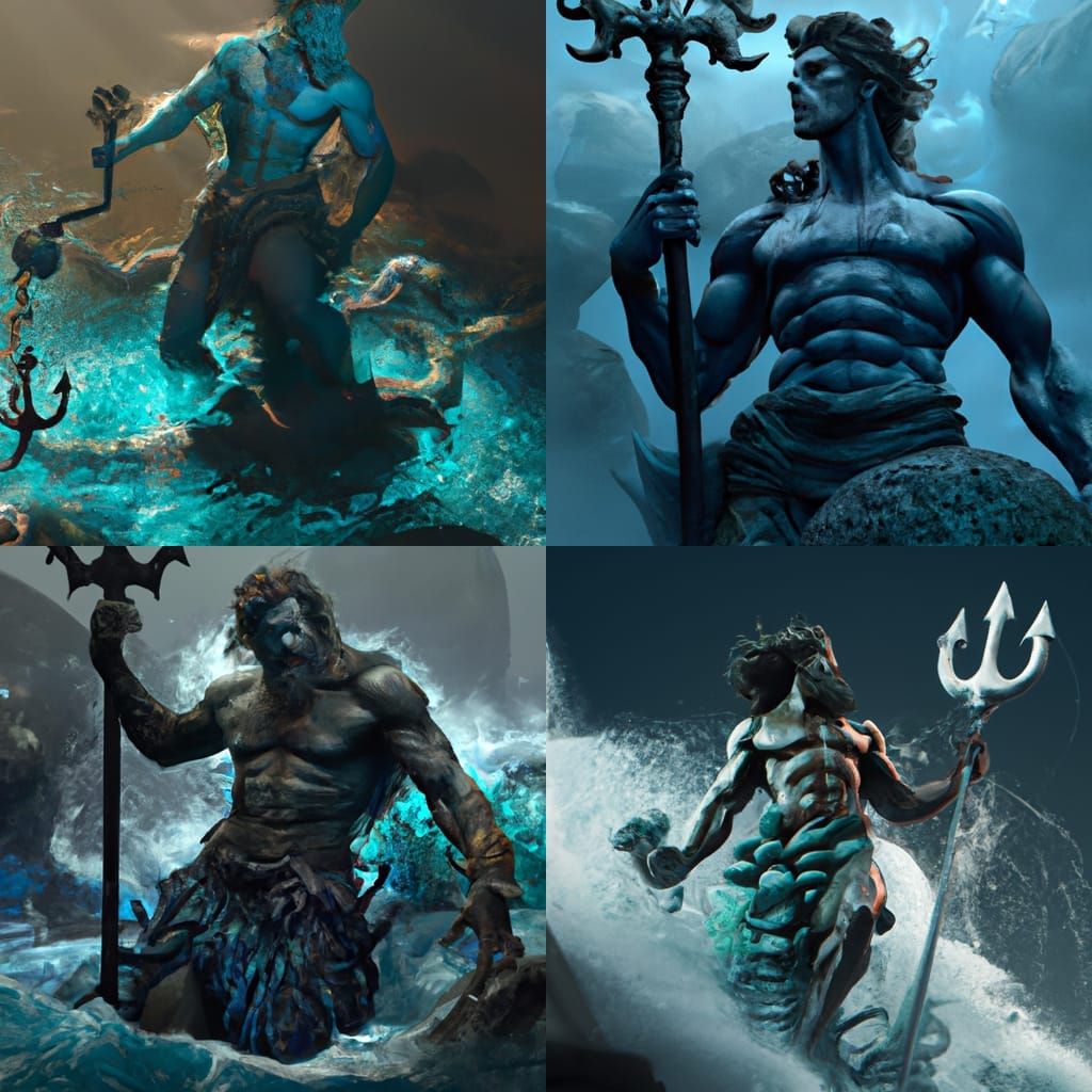 Sides of poseidon AI Generated Artwork NightCafe Creator