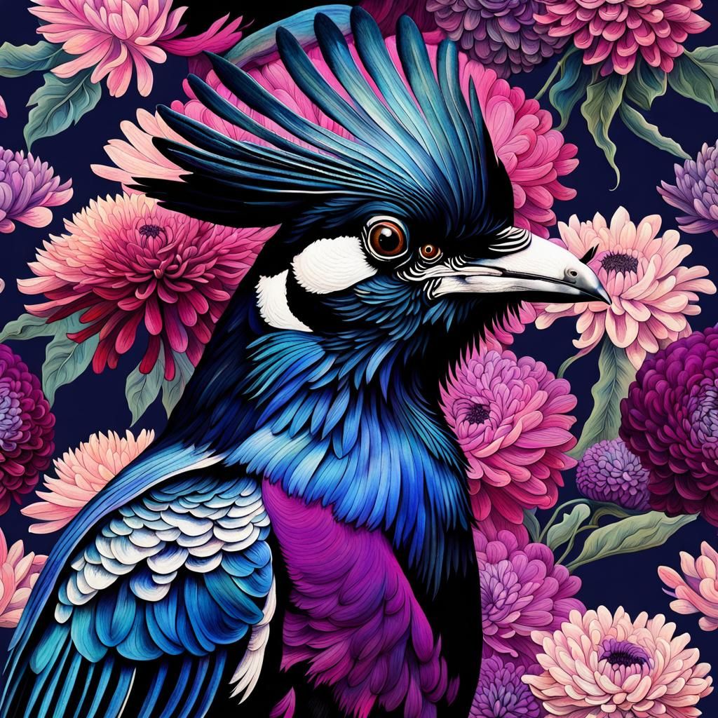 Maximalist Magnificent magpie, Mums, Man, maps, Michelangelo, Monet, mixed media meticulous, mauve, magenta, ...  by @BunnyBear 