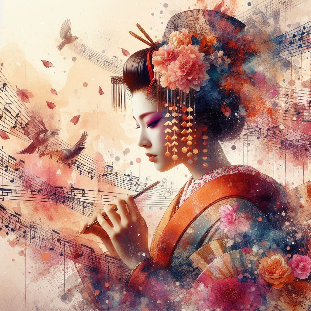 double exposure beautiful fantasy DALL-E 3 portrait landscap...