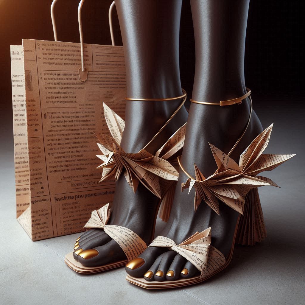 Origami bag and shoes