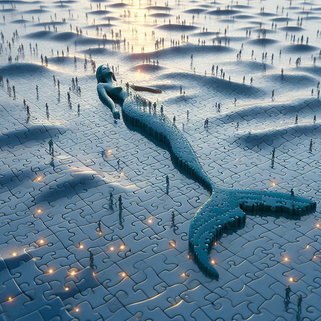 Puzzled mermaid
