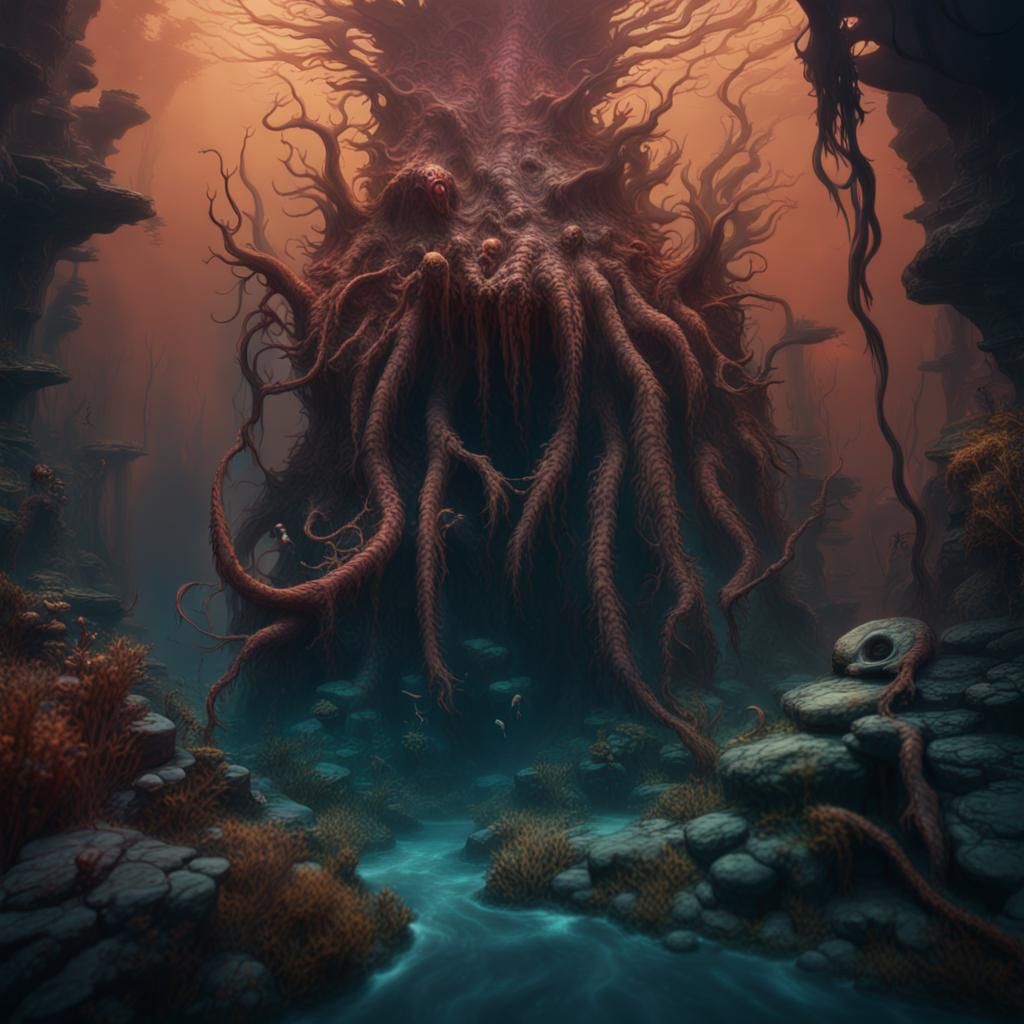 Underwater Terror One - AI Generated Artwork - NightCafe Creator