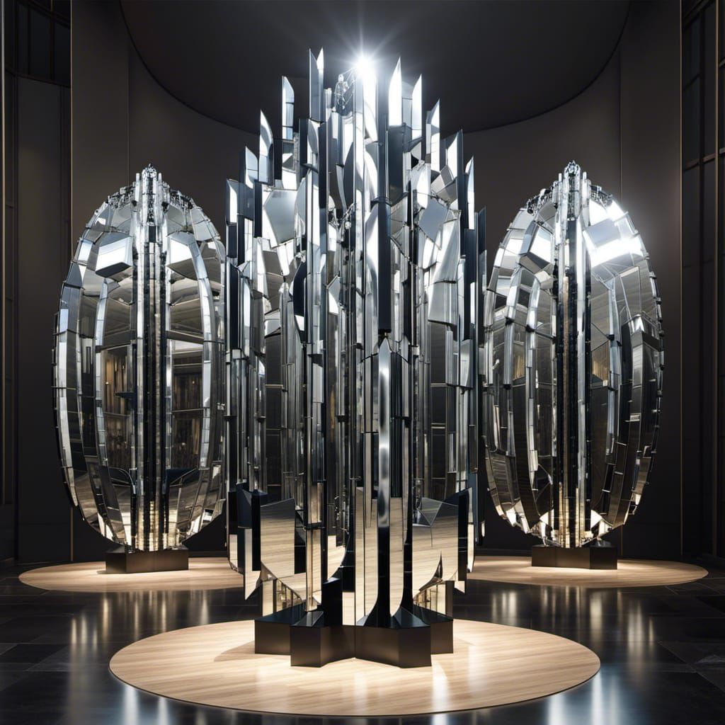 Decorative Mirror Art Sculpture - 6