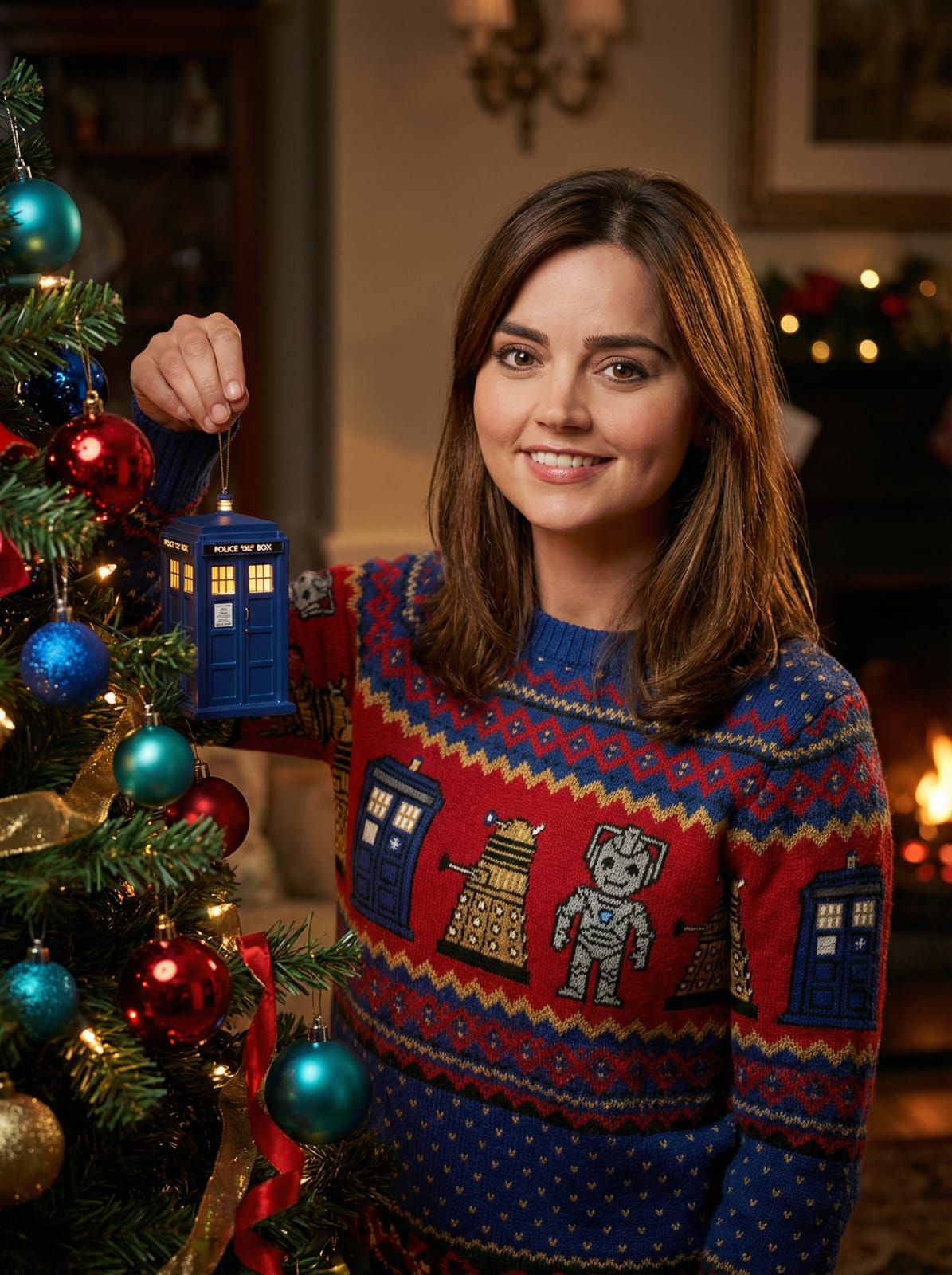 Clara and her mementos of the TARDIS