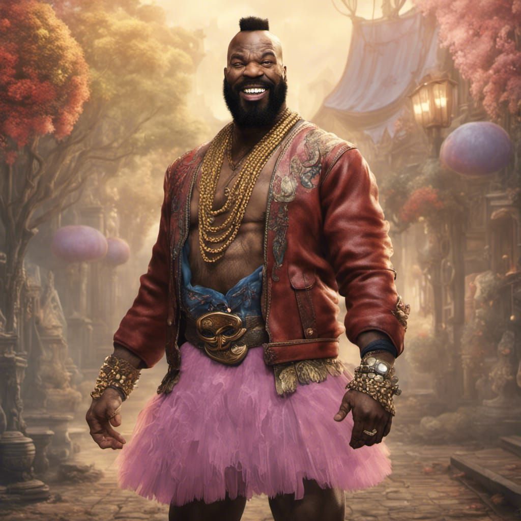 Mr.T,wearing a tutu