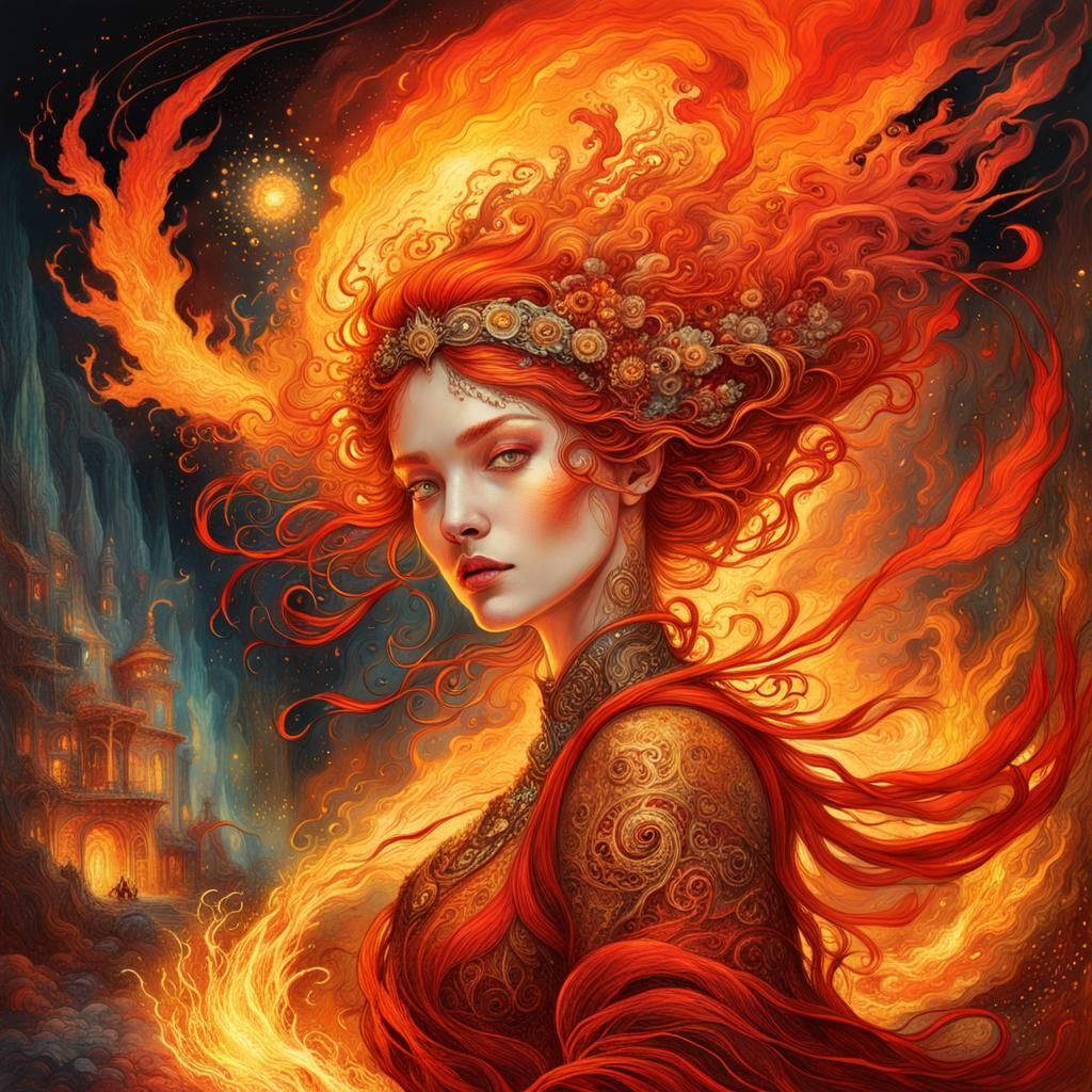 Fire Elemental - AI Generated Artwork - NightCafe Creator