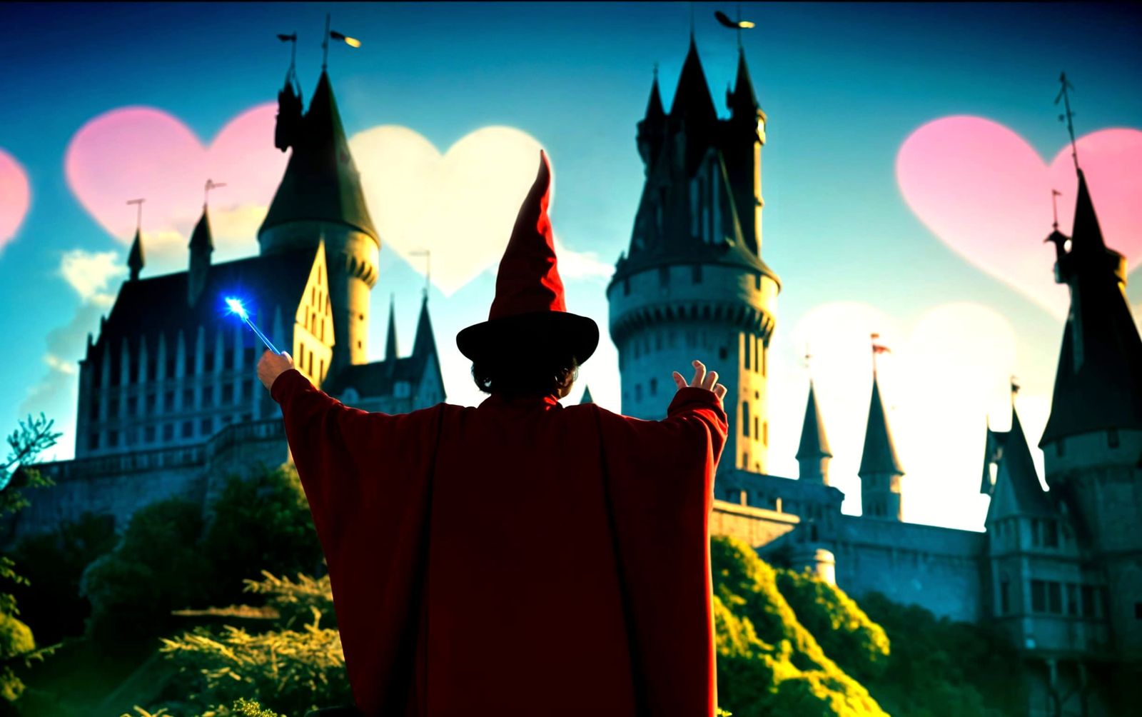 Lumos Maximus Valentine (creates lights in a colored heart shape wherever you project them)