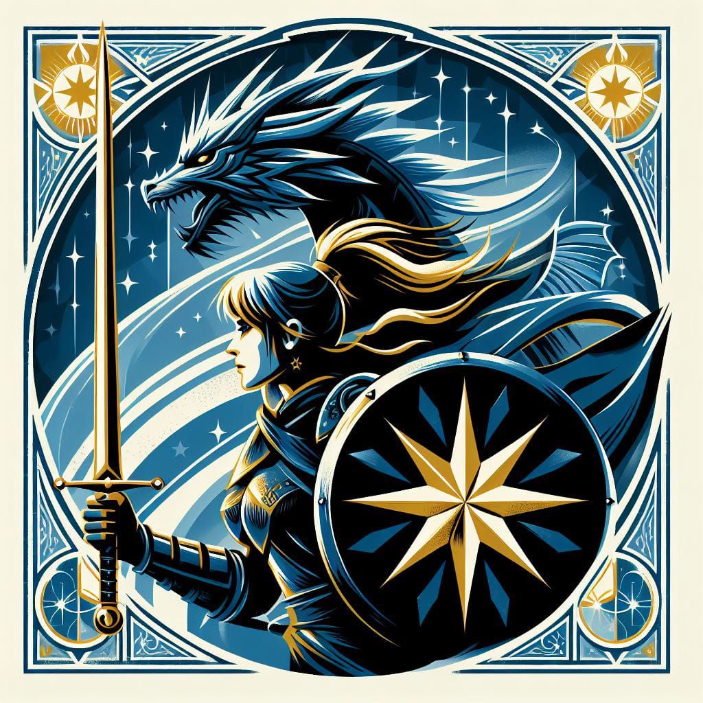 Warrior poster style