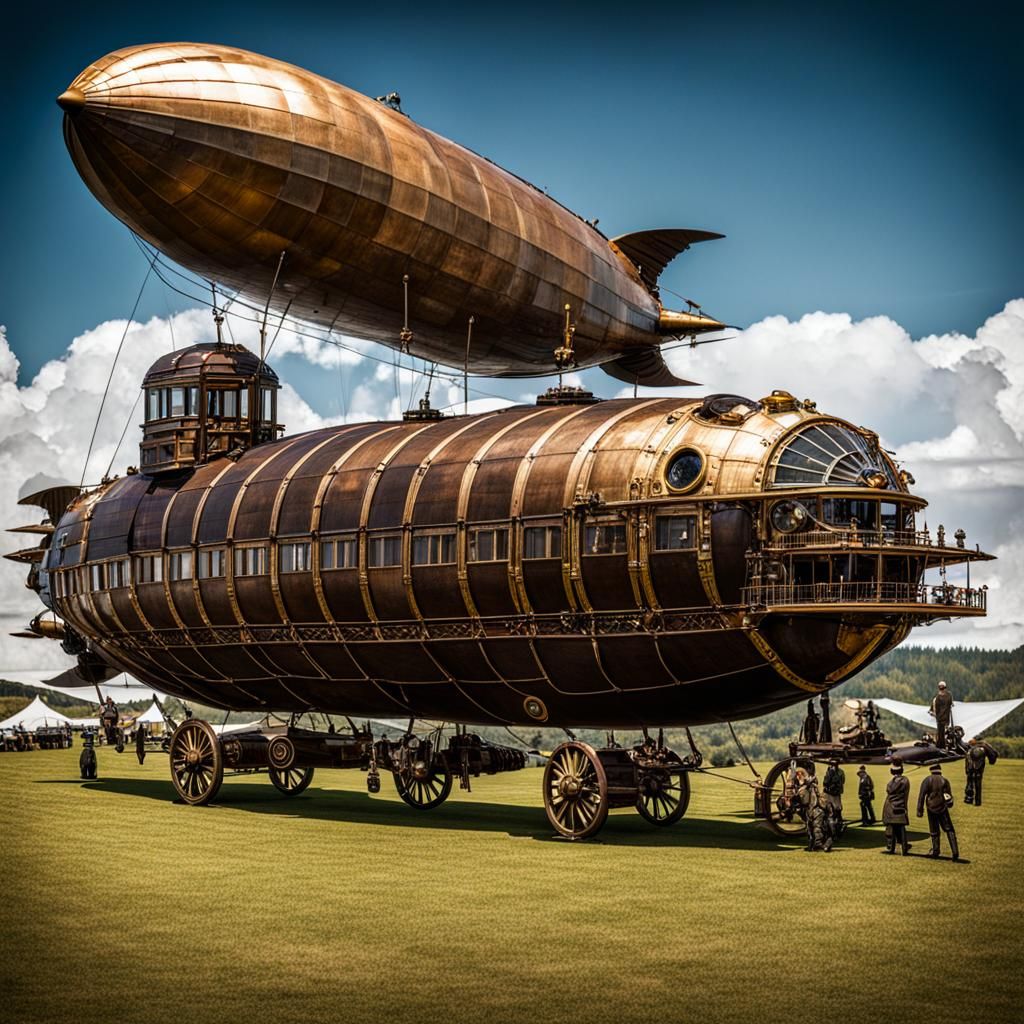 Steampunk world: Airships
