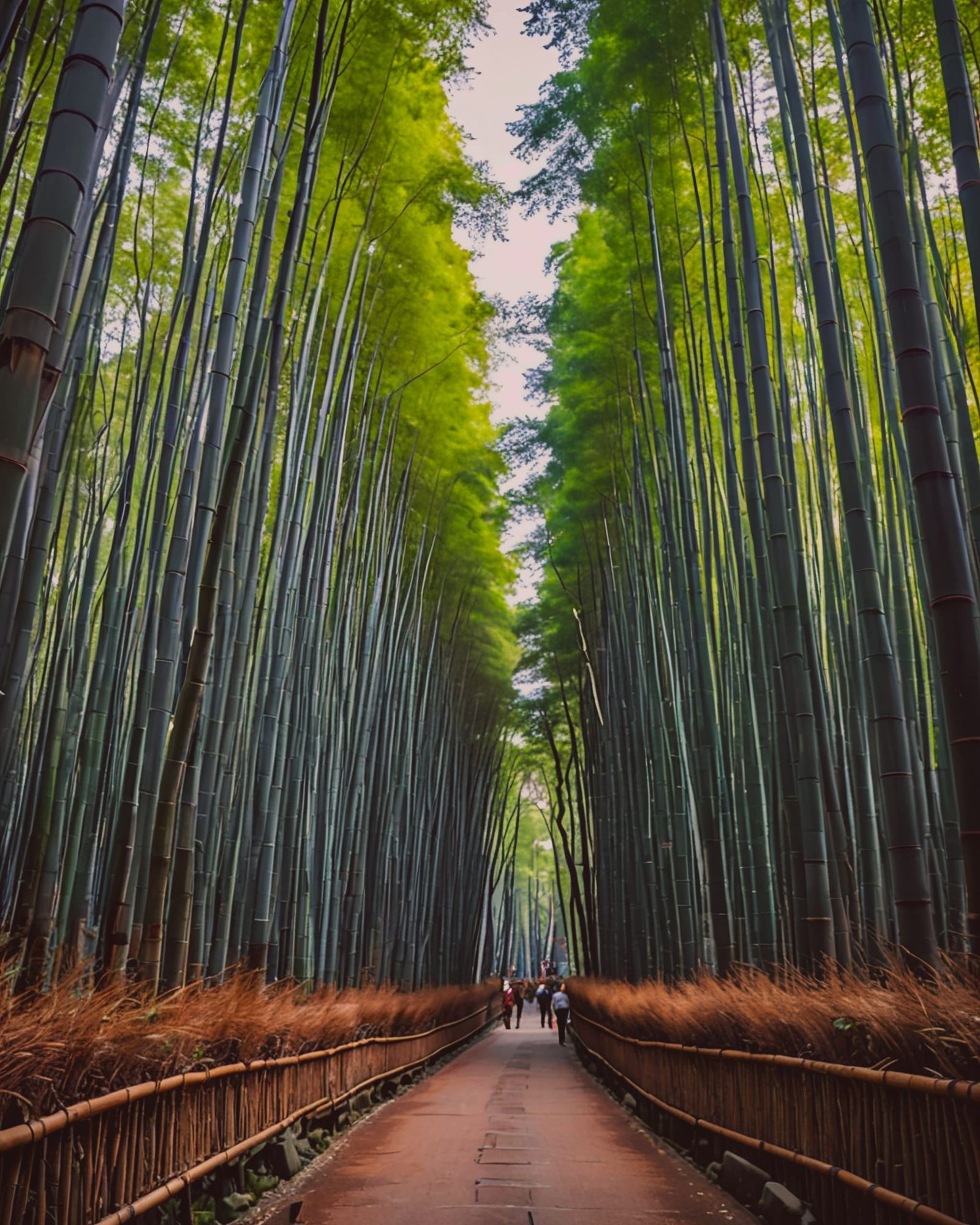 Bamboo forest in Arashiyama, Kyoto, Japan.