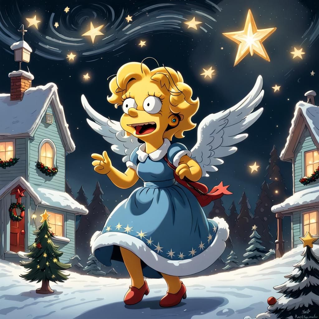 The Simpsons’ Christmas Carol - AI Generated Artwork - NightCafe Creator