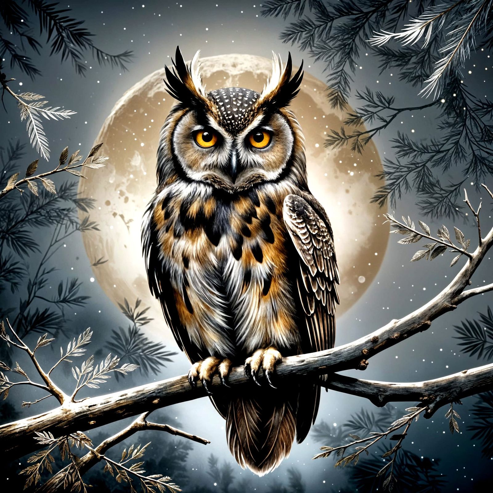 Winter owl  by @Edana