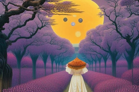 Running-woman in Surreal artisanal Running made entirely of ...