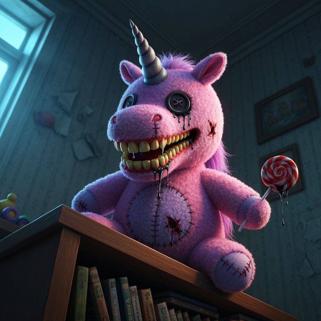 Pink Horn the unicorn, the very best friend of the little ones  by @BM