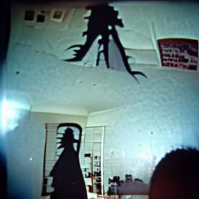 Scary tall silhouette handycam found footage 35mm