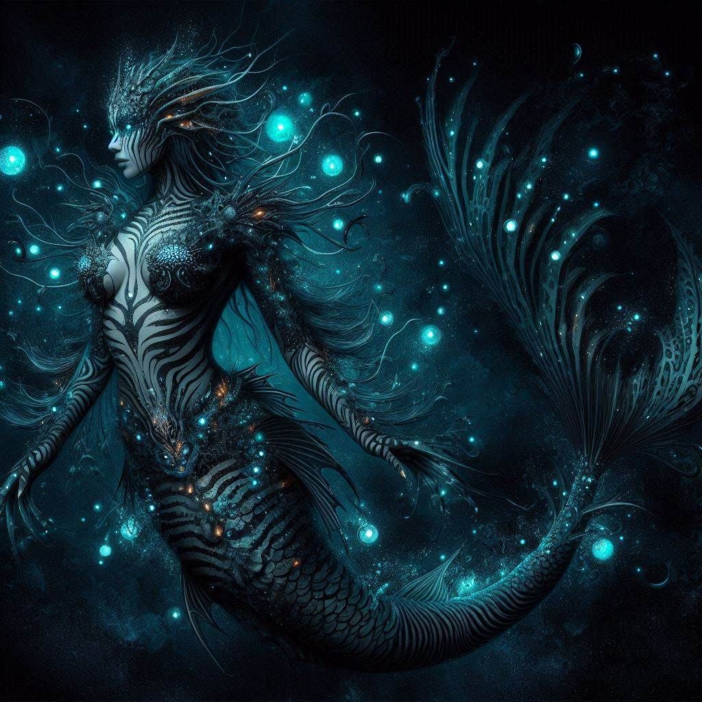 The white tiger mermaid hybrid